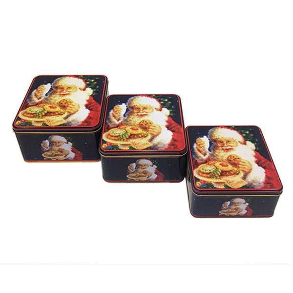 قوطی فلزی مدل GH011 مجموعه سه عددی، GH011 Vintage Patterned Box Set 3 pcs