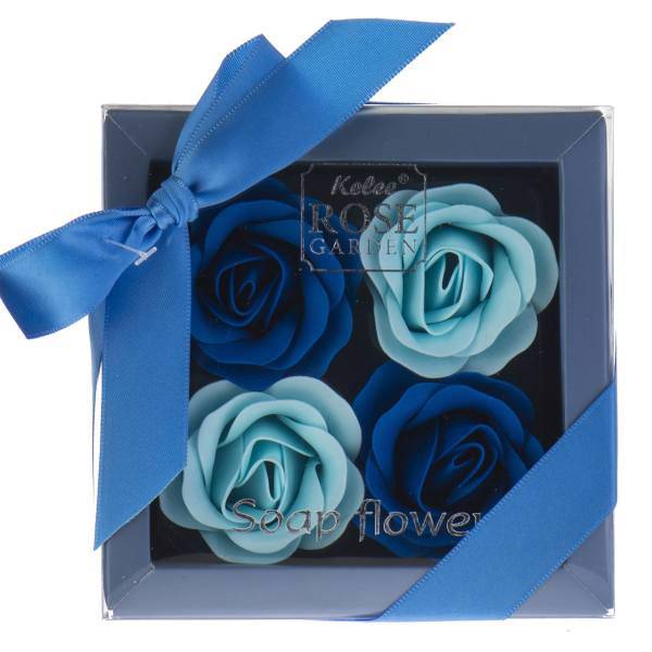 گل صابونی کلی رز گاردن مدل Blue Box، Kelee Rose Garden Blue Box Other Decorative