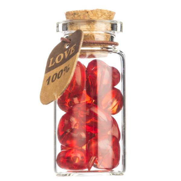 بطری دکوری مدل Hearts کد 9150، Hearts 9150 Decorative Bottle