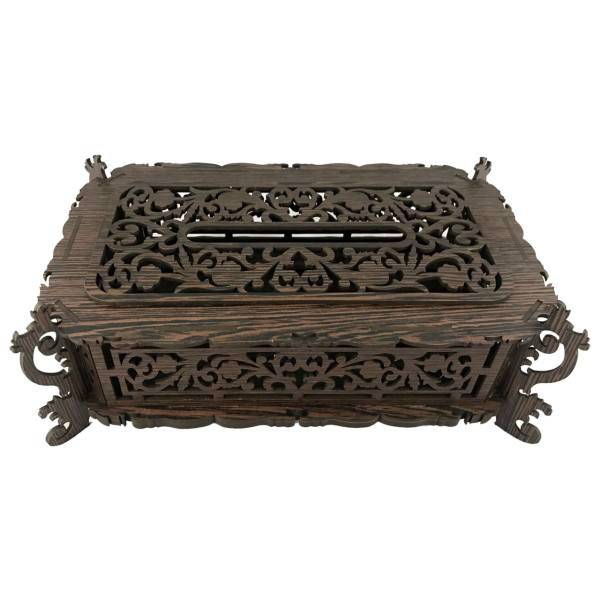 جعبه دستمال کاغذی چوبی گروه هفت مدل Ch-11