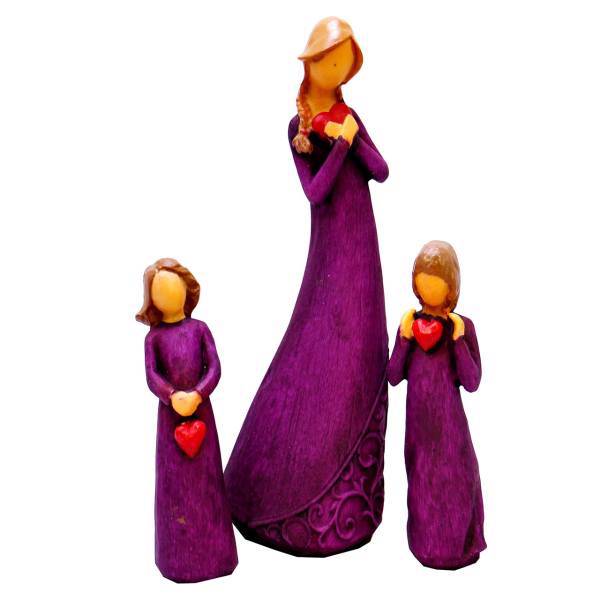مجسمه ایرسا مدل قلب بسته 3 عددی، Irsa Heart Statue Pack Of 3