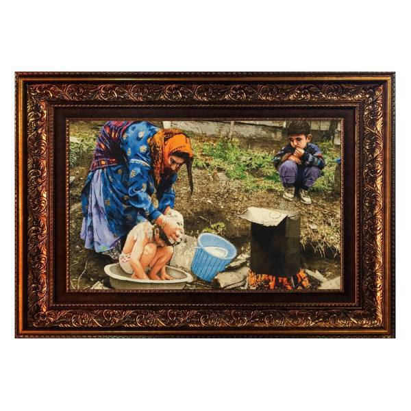 تابلو فرش ماشینی شبیر طرح QPD16