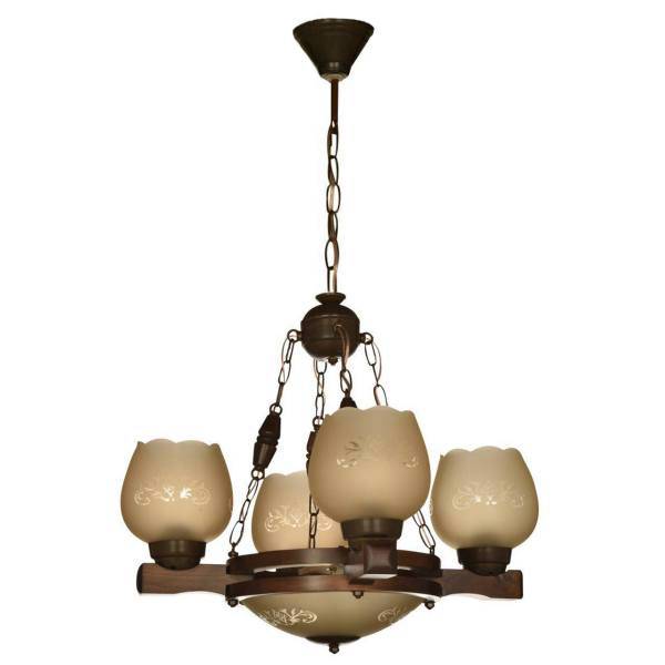لوستر 4 شعله دیلایت کد Aghaghia/4.1CH، Delight Aghaghia/4.1CH Four Branch Hanging Lamp