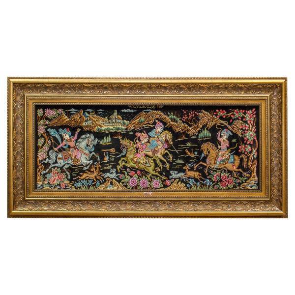 تابلو فرش دستباف سرزمین فرش کد TDJ-8564