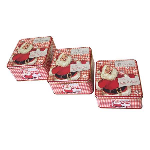 قوطی فلزی مدل GH016 مجموعه سه عددی، GH016 Vintage Patterned Box Set 3 pcs