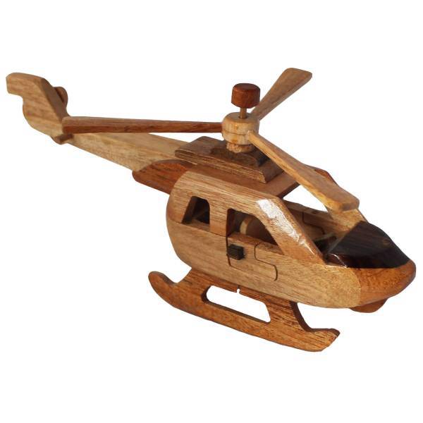 ماکت تزئینی نقطه مدل WoodenHelicopter