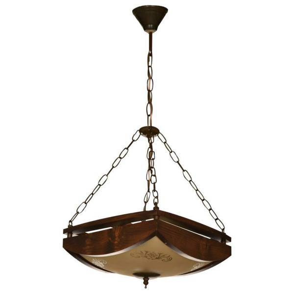 چراغ آویز تک شعله چوبی دیلایت کد 250/1CH، Delight 25/1CH One Branch Hanging Lamp