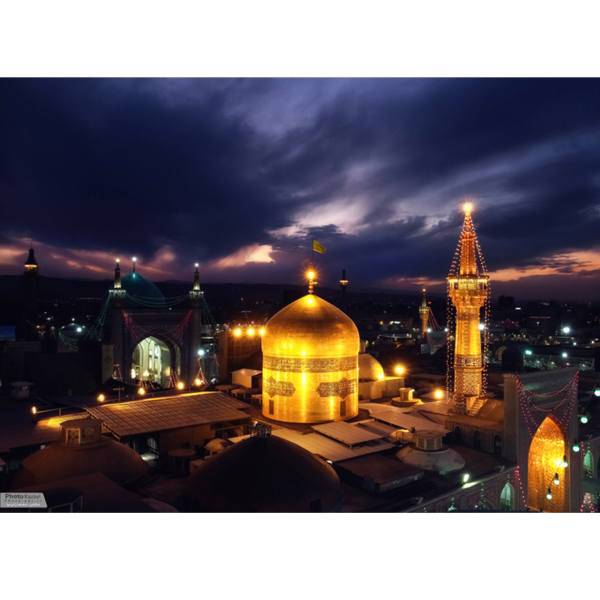 تابلوی گرافیتی طرح حرم امام رضا (ع) سایز 18 × 13، Graffity HarameEmamReza2 Chassis 13 x 18