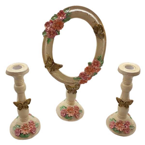 آینه و شمعدان قشنگه Gha-003، Ghashange Gha-003 Polyester Mirrors and Candlestcks