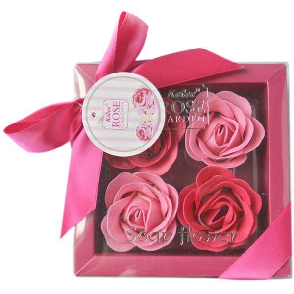 گل صابونی کلی رز گاردن مدل Pink Box، Kelee Rose Garden Pink Box Other Decorative