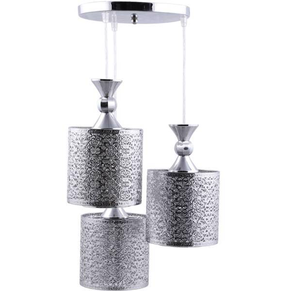 چراغ آویز دیلایت 3 شعله کد Ario-Silver