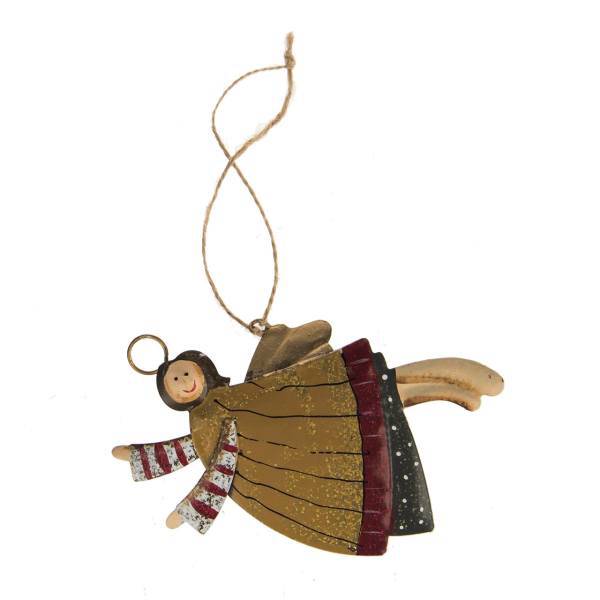آویز دکوری طرح فرشته فلزی مدل 27717D، Metal Angel 27717D Decorative Pendant
