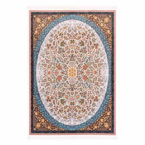 فرش ماشینی دنیای فرش طرح عرش زمینه کرم