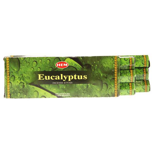 عود هم مدل Eucalyptus کد 1032 - 6 بسته 20 عددی، Hem Eucalyptus 1032 Incense Sticks 6 pack of 20
