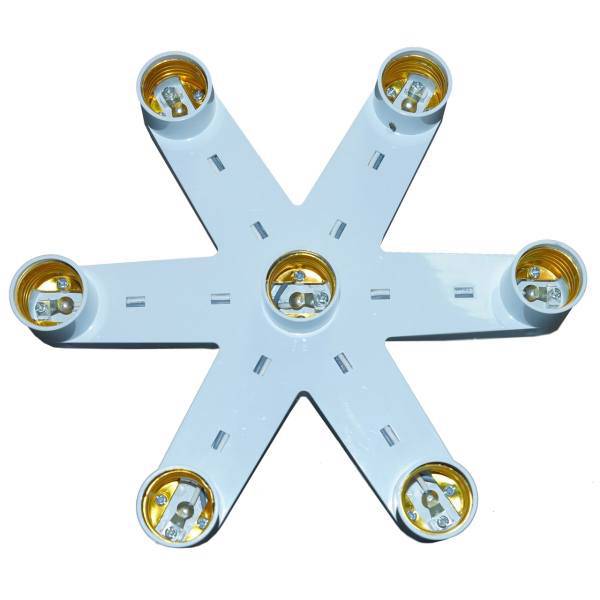 سرپیچ آویز لامپ 7 شعله مدل E230m، E230m Seven Branches Hanging Lamp Holder