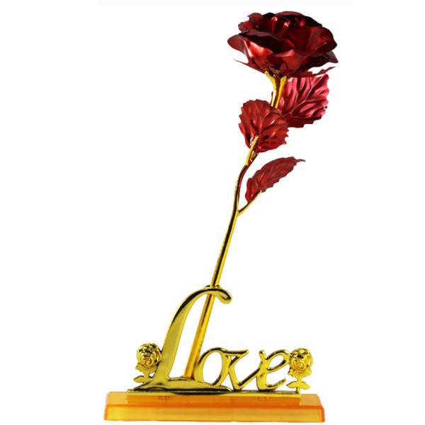 گل رز پایه دار مدل Red LOVE