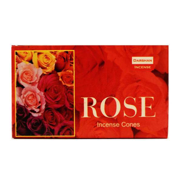 عود دارشان مدل Rose کد 1004، Darshan Rose 1004 Incense Cones