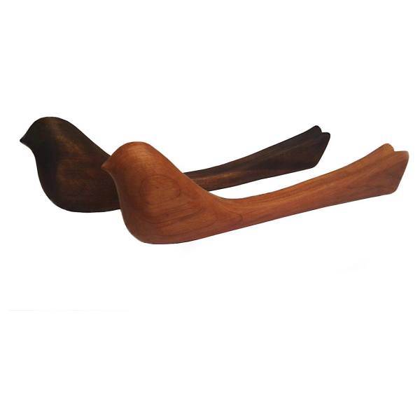 مجسمه چوبی مدل پرندگان عاشق بسته دو عددی، Birds Wooden Statue Pack of 2