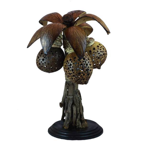 آباژور چوبی طرح درخت نارگیل کد 04