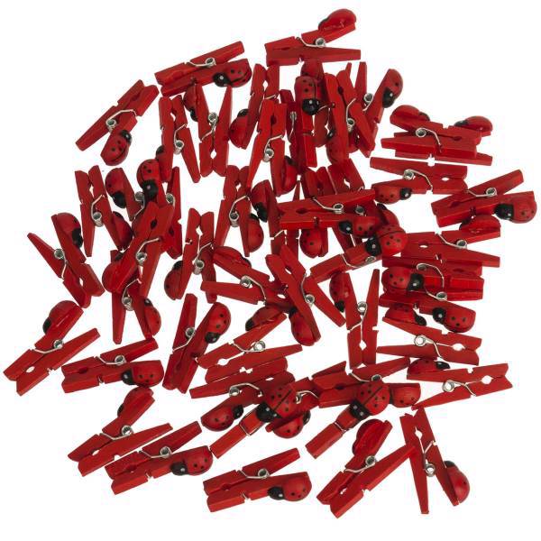 گیره دکوری مدل Ladybird کد 2154 - بسته 50 عددی، Ladybird 2154 Decorative Clamp - Pack Of 50