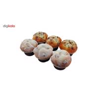 رو یخچالی تزئینی مدل کیک کنجدی شکری معطر - مجموعه 6 عددی