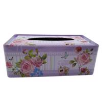 جعبه فلزی دستمال کاغذی کیدتونز طرح رز کد KDT- J066 سایز 1 Kidtunse Rose KDT- J066 Tissue Box Size 1