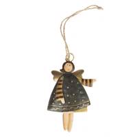 آویز دکوری طرح فرشته فلزی مدل 27717C Metal Angel 27717C Decorative Pendant