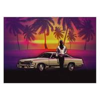 تابلوی ونسونی طرح Hotline Miami سایز 50x70 Wensoni Hotline Miami Chassis 50x70