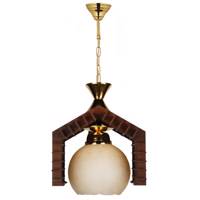چراغ آویز دیلایت 1 شعله چوبی کد 1-201 Delight 201-1 One Branch Hanging Lamp