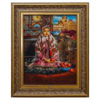 تابلو فرش دستباف سرزمین فرش کد TDJ-8686