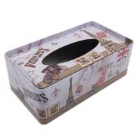 جعبه دستمال کاغذی کیدتونز طرح پاریس کد KDT- J052 سایز 1 Kidtunse Paris KDT- J052 Tissue Box Size 1