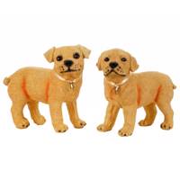 مجسمه روشا مدل Couple Lovely Dogs مجموعه 2 عددی