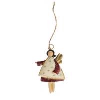 آویز دکوری طرح فرشته فلزی مدل 27717B Metal Angel 27717B Decorative Pendant