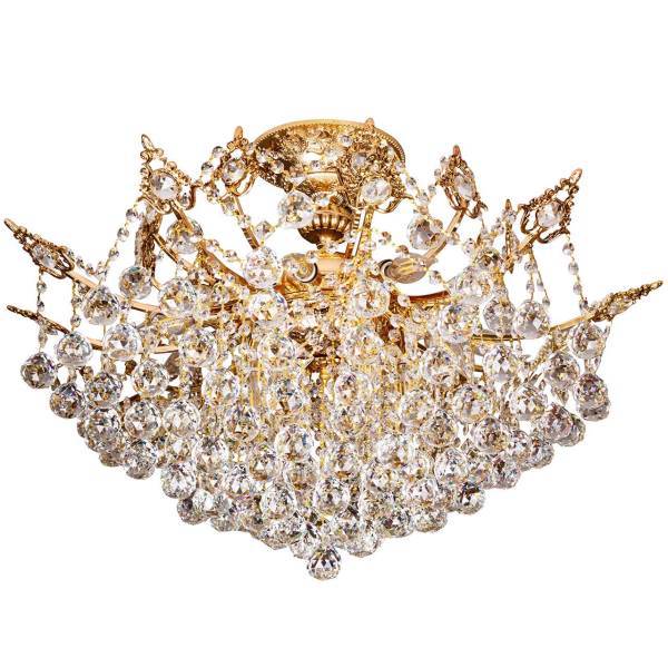 لوستر سقفی چشمه نور 18 شعله کد 2647/12، Cheshmeh Noor 2647/12 Eighteen Flames Ceiling Chandelier