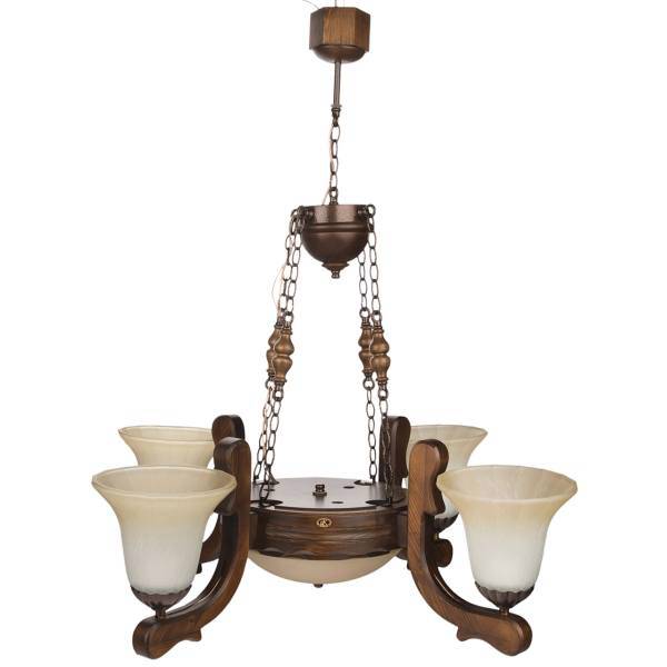 لوستر 4 شعله دارکار مدل Romina کد 260، Darkar Romina 260 Four Branches Chandelier