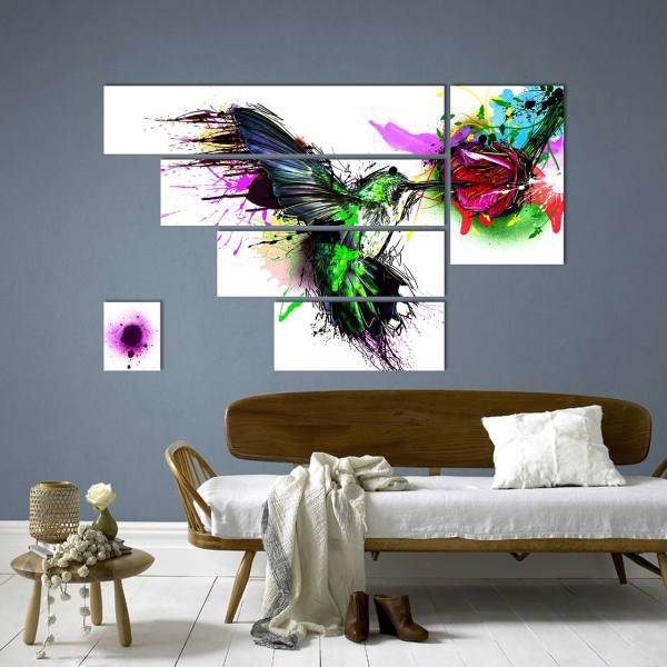 تابلو دیواری 6 تکه مین آرت کد MA190، MinArt Code MA190 Wall Art