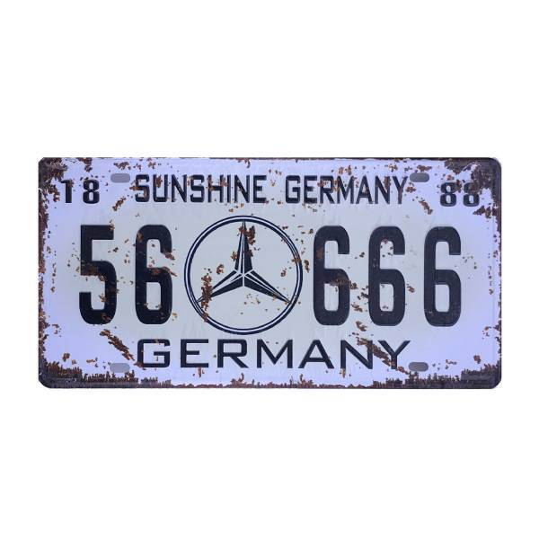 تابلو شاسی طرح مرسدس بنز مدل MB56666 سایز 15x30 سانتی متر، MB56666 Mercedes Benz Chassis 15x30cm