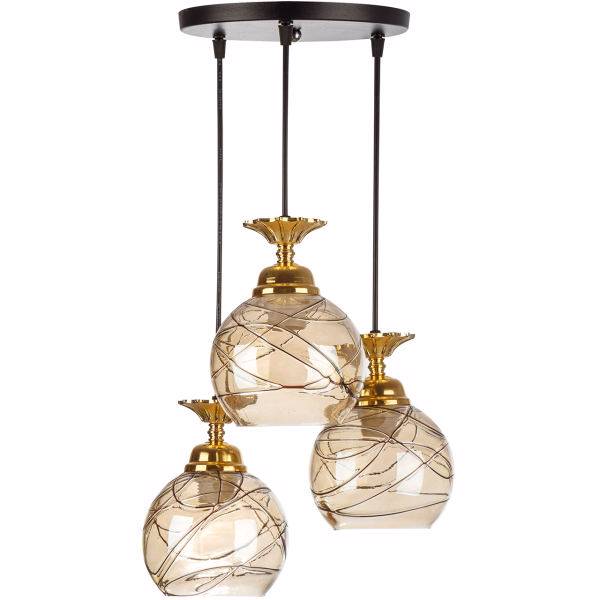 چراغ آویز چشمه نور کدG587/3H، Cheshmeh Noor G587/3H Three Flame Hanging Lamp