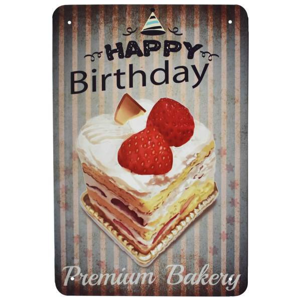 تابلو فلزی نوژا مدل Happy Birthday