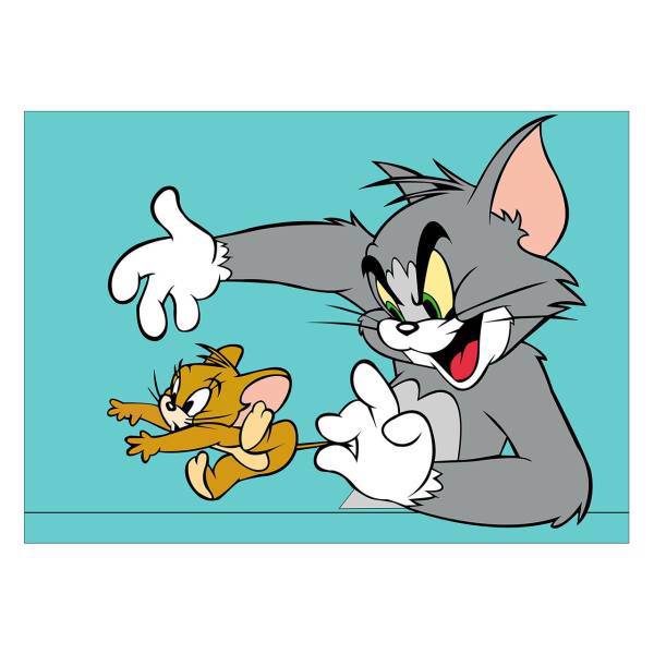 تابلو شاسی ونسونی طرح Tom and Jerry سایز 50x70 سانتی متر، Wensoni Tom and Jerry Chassis Size 50 x 70 Cm