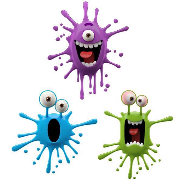 استیکر سه بعدی ژیوار طرح هیولا های بامزه، Zhivar Funny Monsters 3D Wall Sticker