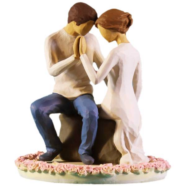 مجسمه امین کامپوزیت مدل درکنارتو روکیکی کد 116، Amin Composite Around You Cake Topper 116 Statue