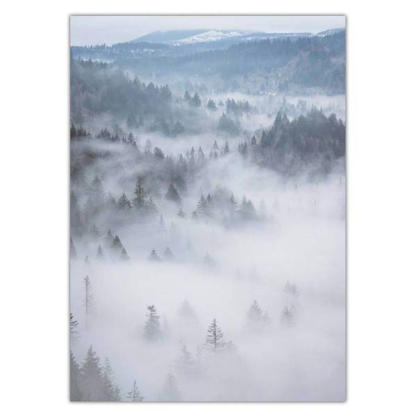 تابلو شاسی ونسونی طرح Heavy Clouds on Mountain سایز 50x70 سانتی متر، Wensoni Heavy Clouds on Mountain Chassis Size 50 x 70 Cm