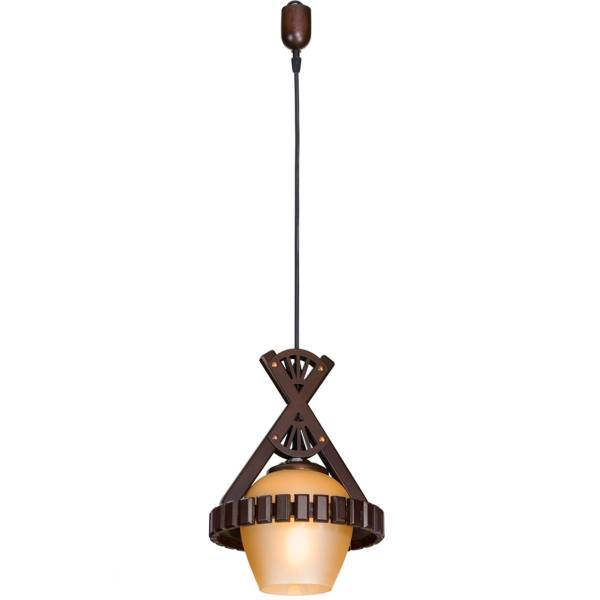 چراغ آویز دارکار مدل لیلا تک شعله کد 186، Darkar 186 One Branch Leila Hanging Lamp