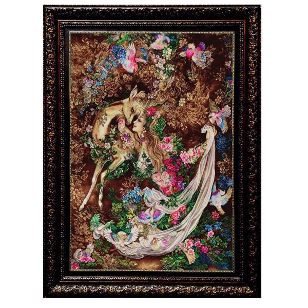 تابلو فرش ماشینی شبیر کد M23، Shobeyrm23Machine Made Pictorial Carpet