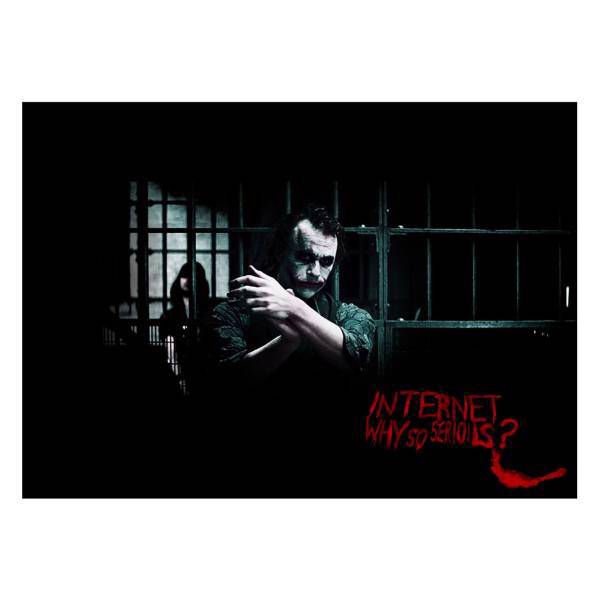 تابلو شاسی ونسونی طرح Joker Claps in Prison سایز 50 × 70، Wensoni Joker Claps in Prison Chassis Size 50 x 70