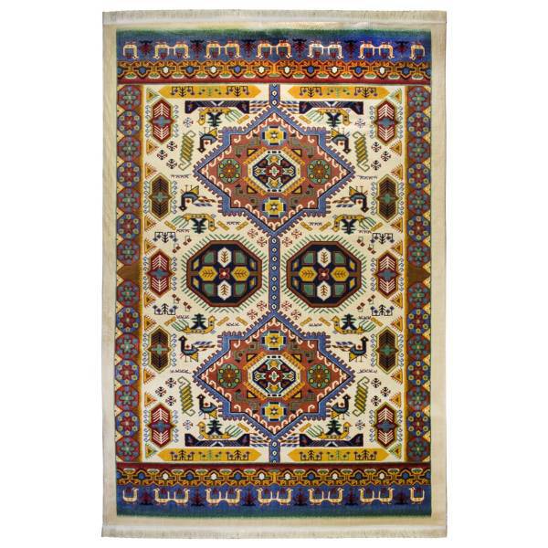 فرش ماشینی رویال کد FSM-C413 زمینه کرم