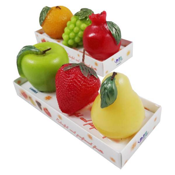 شمع طرح میوه مجموعه 6 عددی