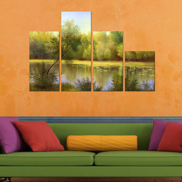 تابلو دیواری 4 تکه آفتاب کد TA804