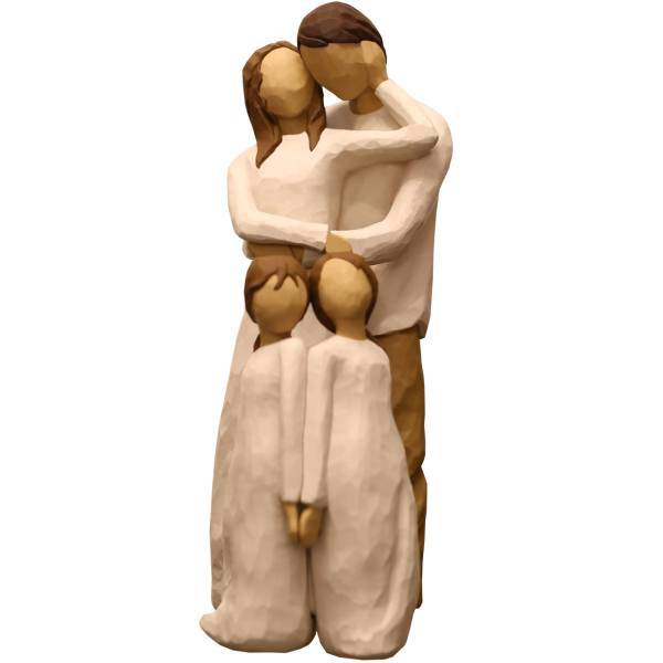 مجسمه امین کامپوزیت مدل Family Grouping کد 547 بسته دو عددی، Amin Composite Family Grouping 547 Statue Pack Of 2